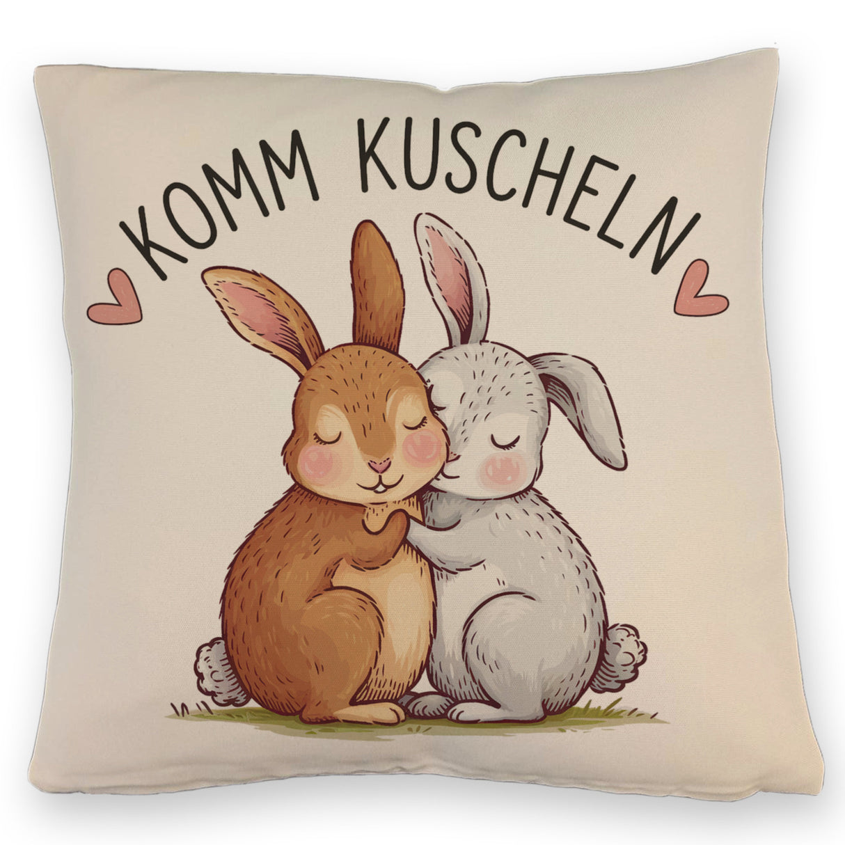 Komm kuscheln Kissen mit Kaninchen
