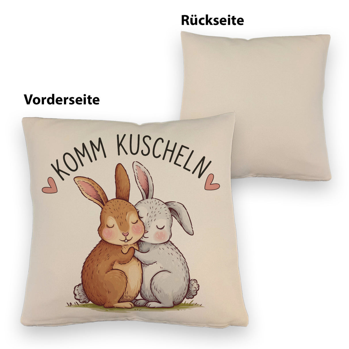 Komm kuscheln Kissen mit Kaninchen
