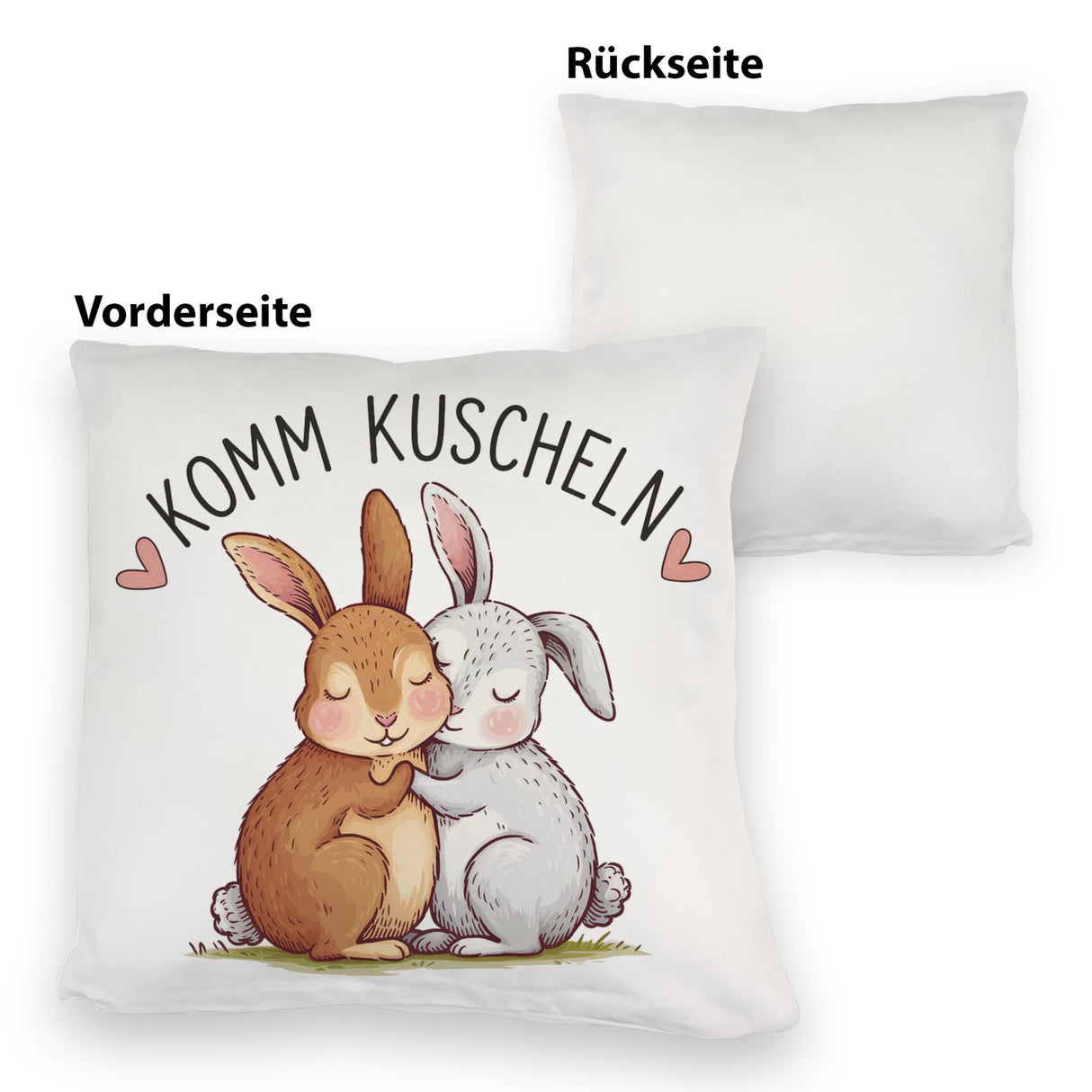 Komm kuscheln Kissen mit Kaninchen