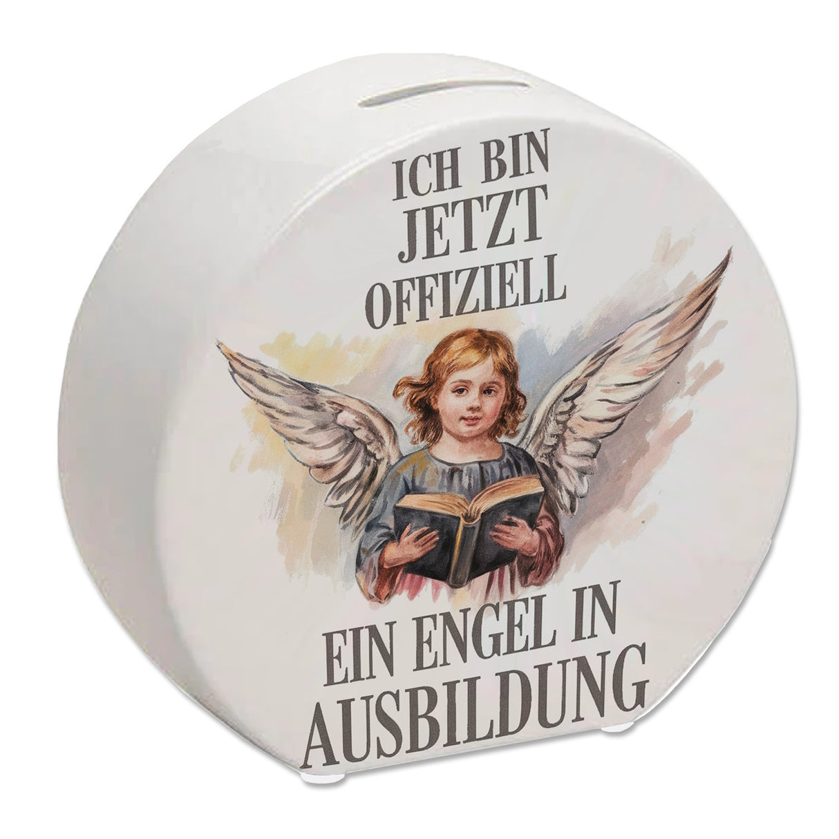 Engel in Ausbildung Spardose - Kind mit Engelsflügeln