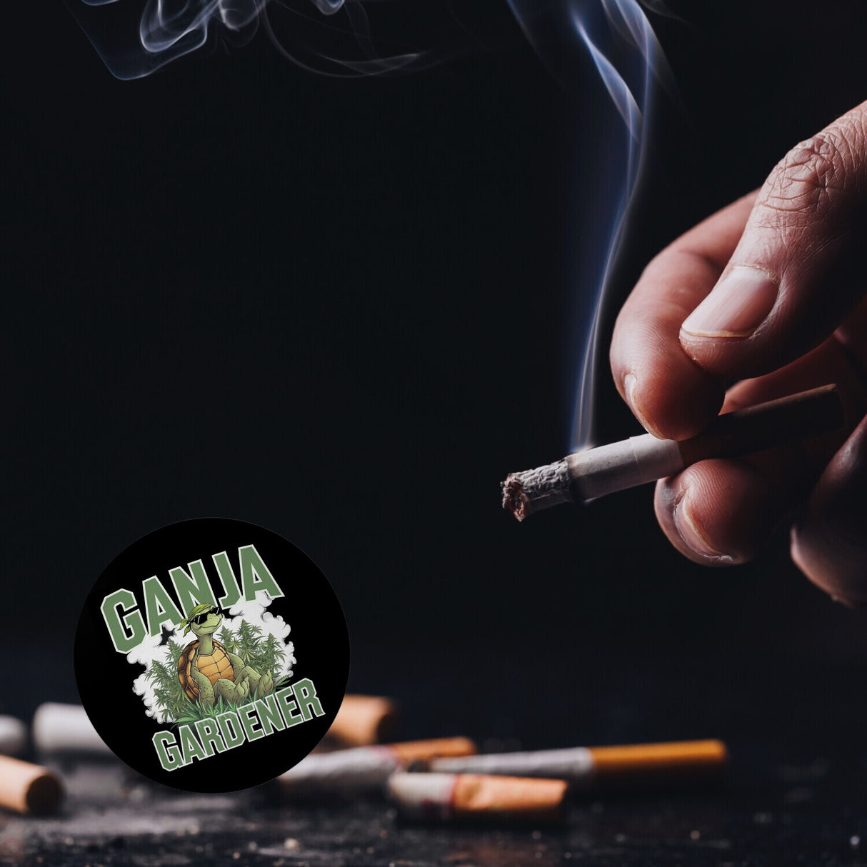 Schildkröte Ganja Gardener Magnet für Kiffer