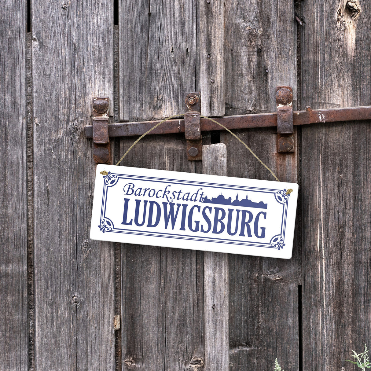 Barockstadt Ludwigsburg Metallschild - Straßenschild