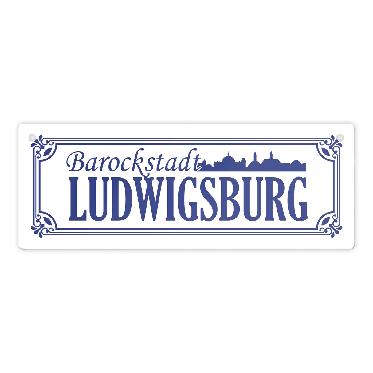 Barockstadt Ludwigsburg Metallschild - Straßenschild