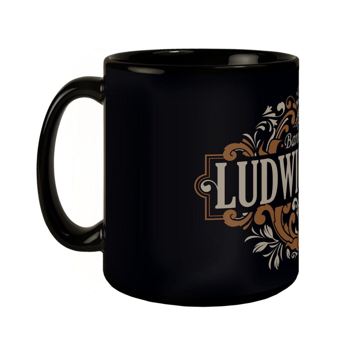 Ludwigsburg Barock Ornament Tasse - braun