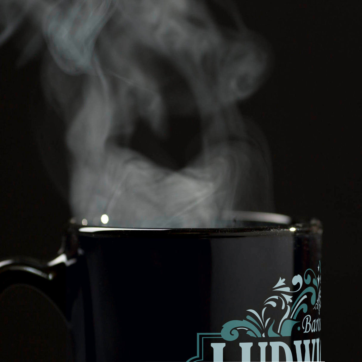 Ludwigsburg Barock Ornament Tasse - türkis