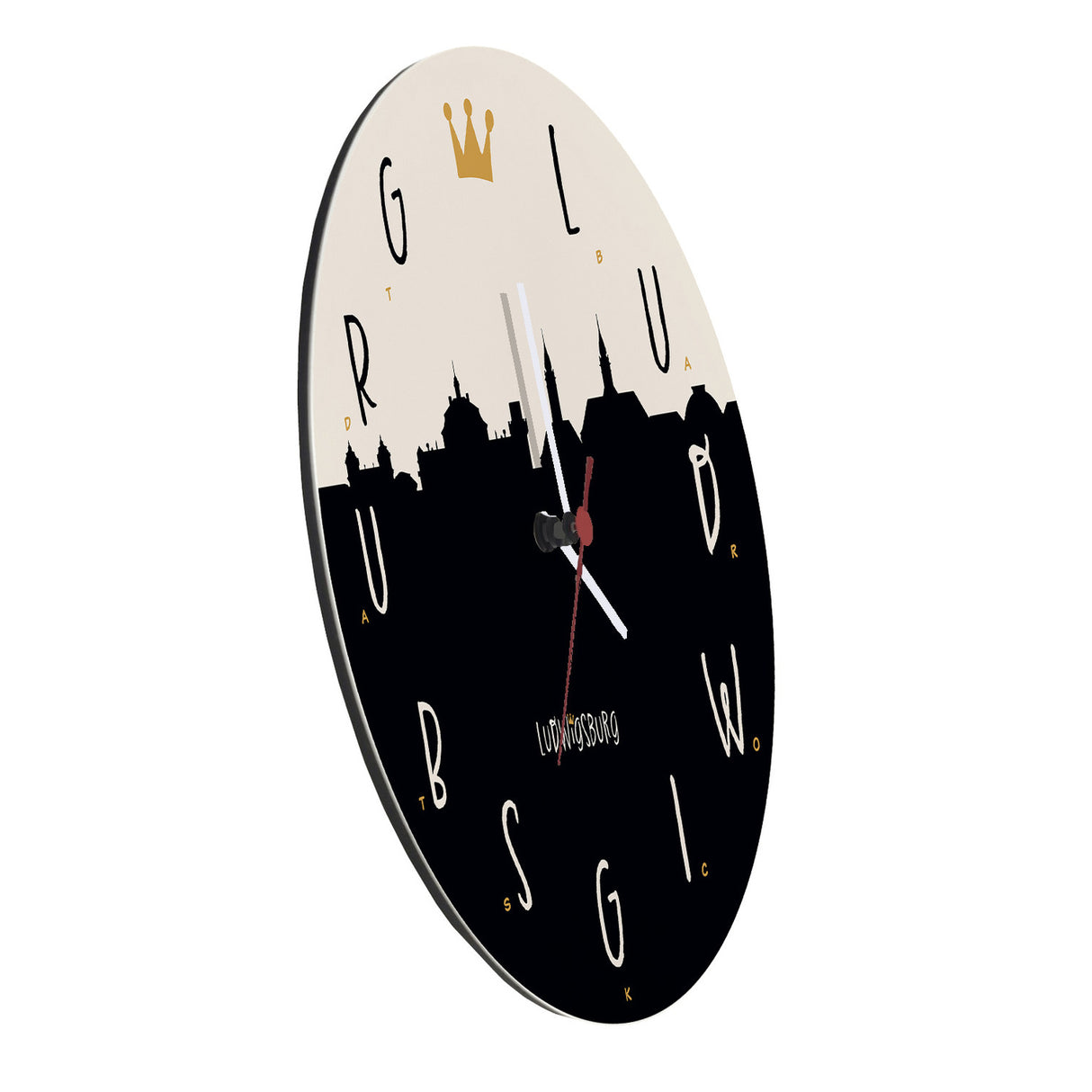 Ludwigsburg Skyline Wanduhr - Ludwigsburg