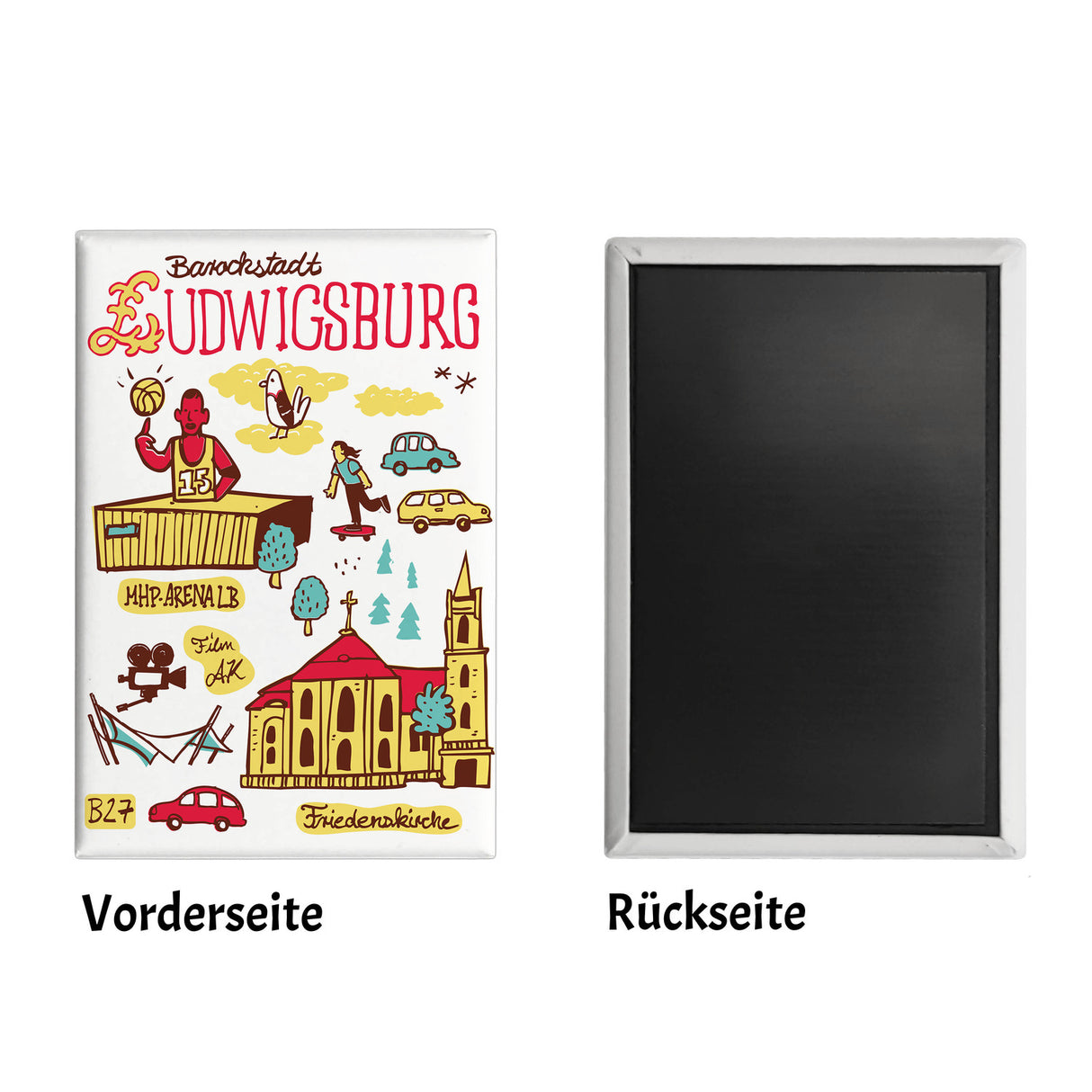 Ludwigsburg Wimmelbild Souvenir Magnet