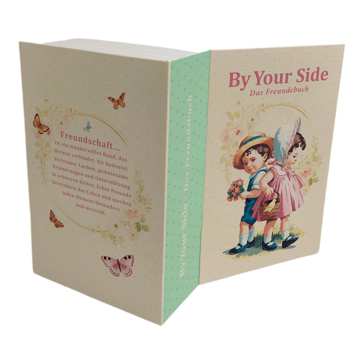 Freundebuch Booksafe By Your Side - Das Freundebuch mit Spruch als lustiges Geschenk für Schüler und Studenten