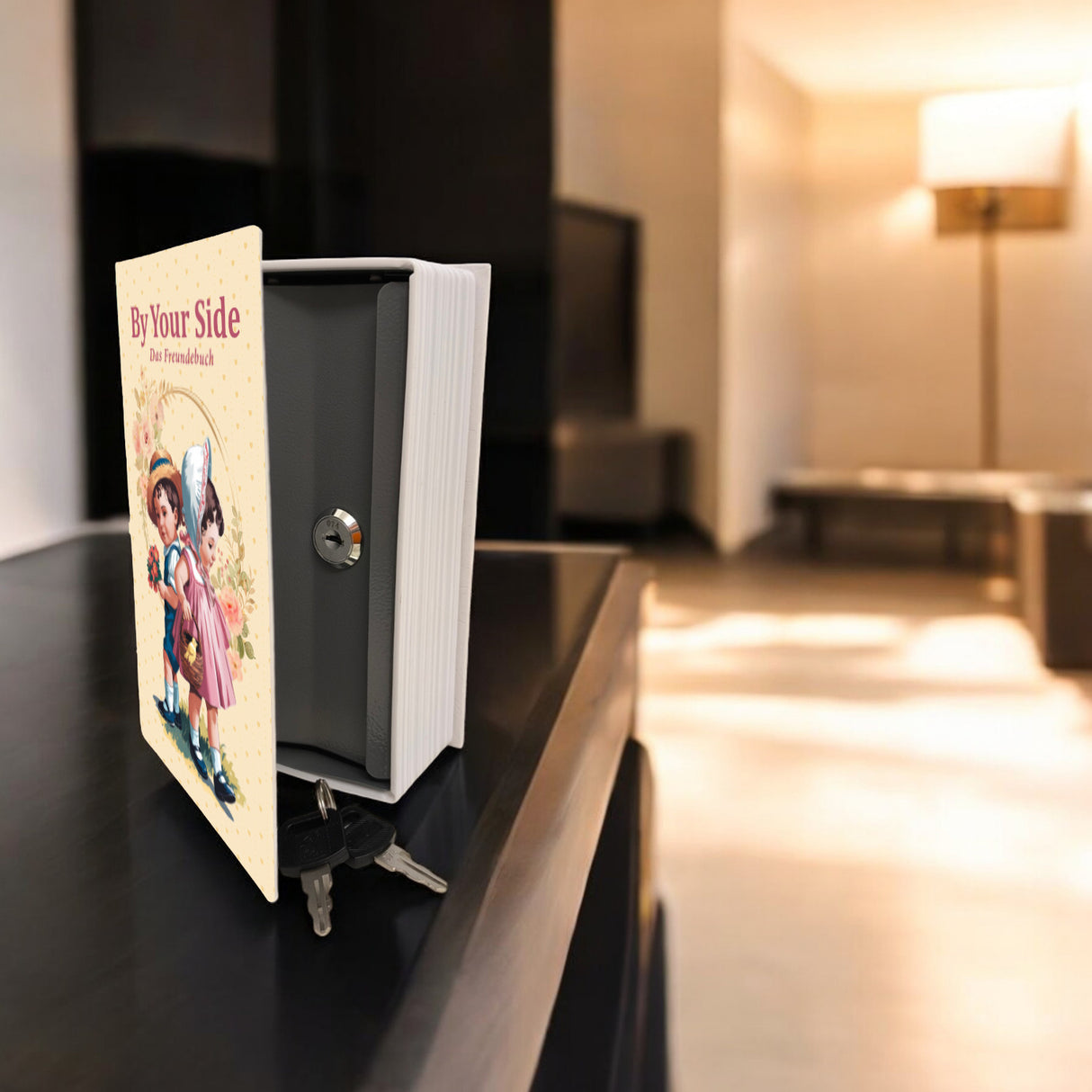 Freundebuch Booksafe By Your Side - Das Freundebuch mit Spruch als lustiges Geschenk für Schüler und Studenten