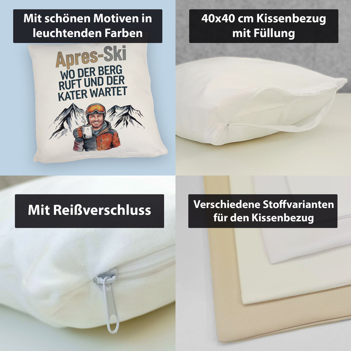Après Ski - Berg ruft, Kater wartet Kissen