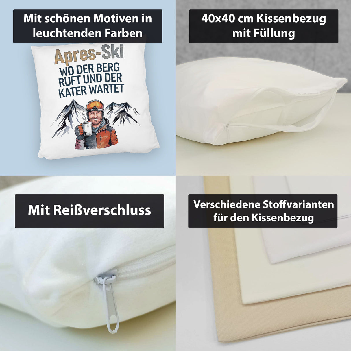 Après Ski - Berg ruft, Kater wartet Kissen