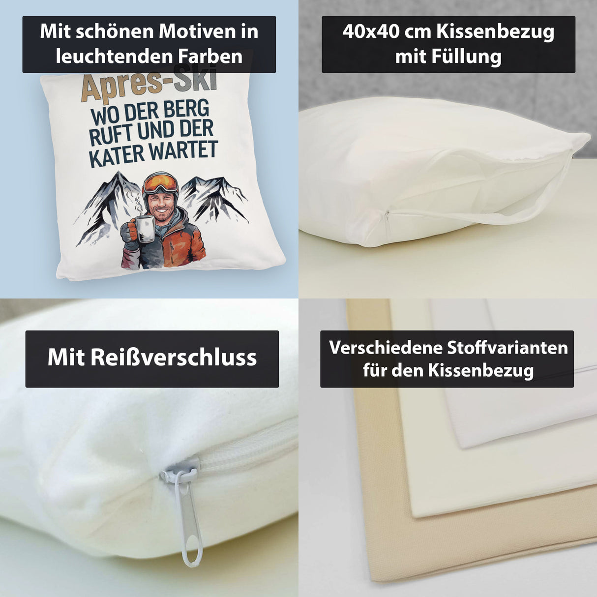 Après Ski - Berg ruft, Kater wartet Kissen