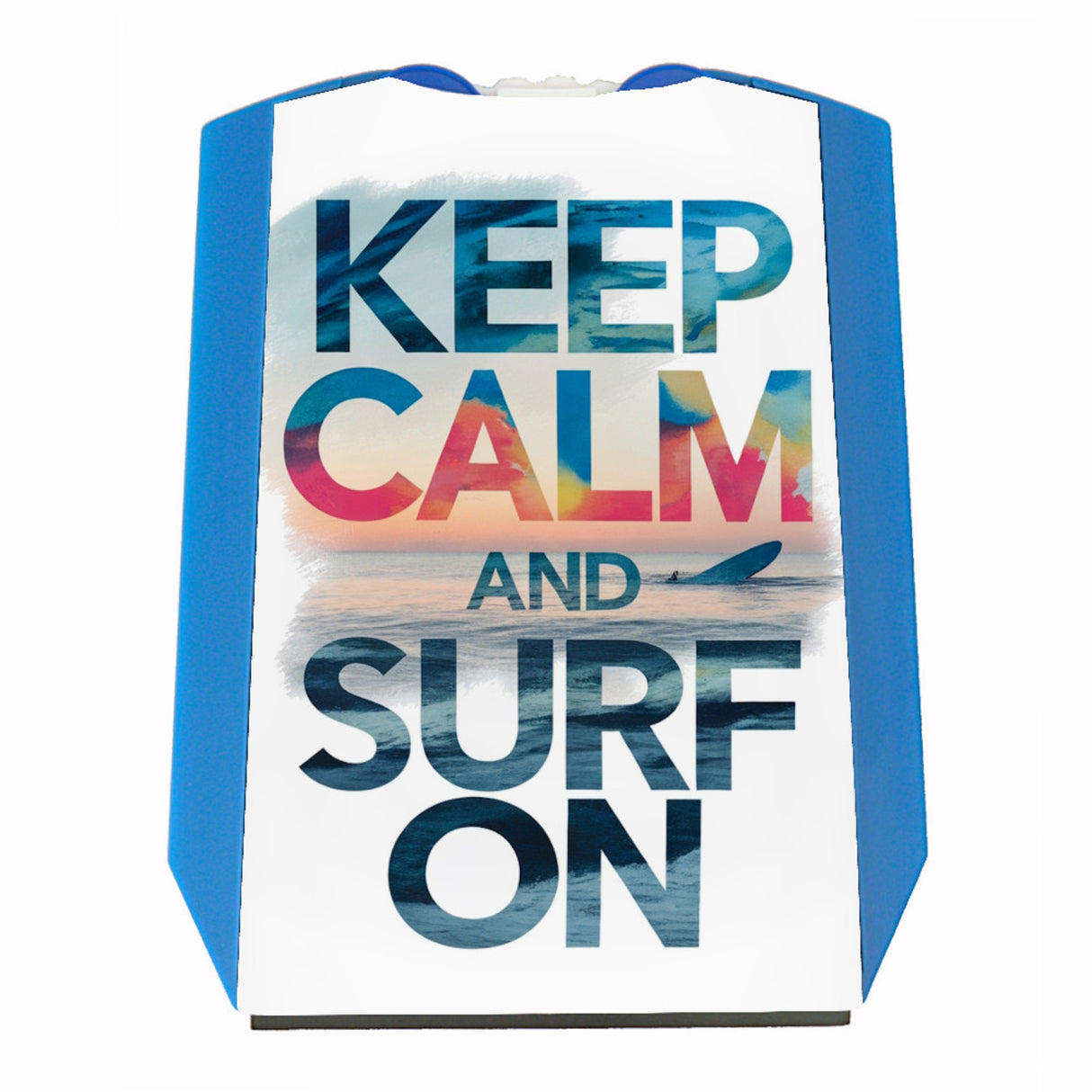 Surfer auf Welle Keep Calm and surf on Parkscheibe
