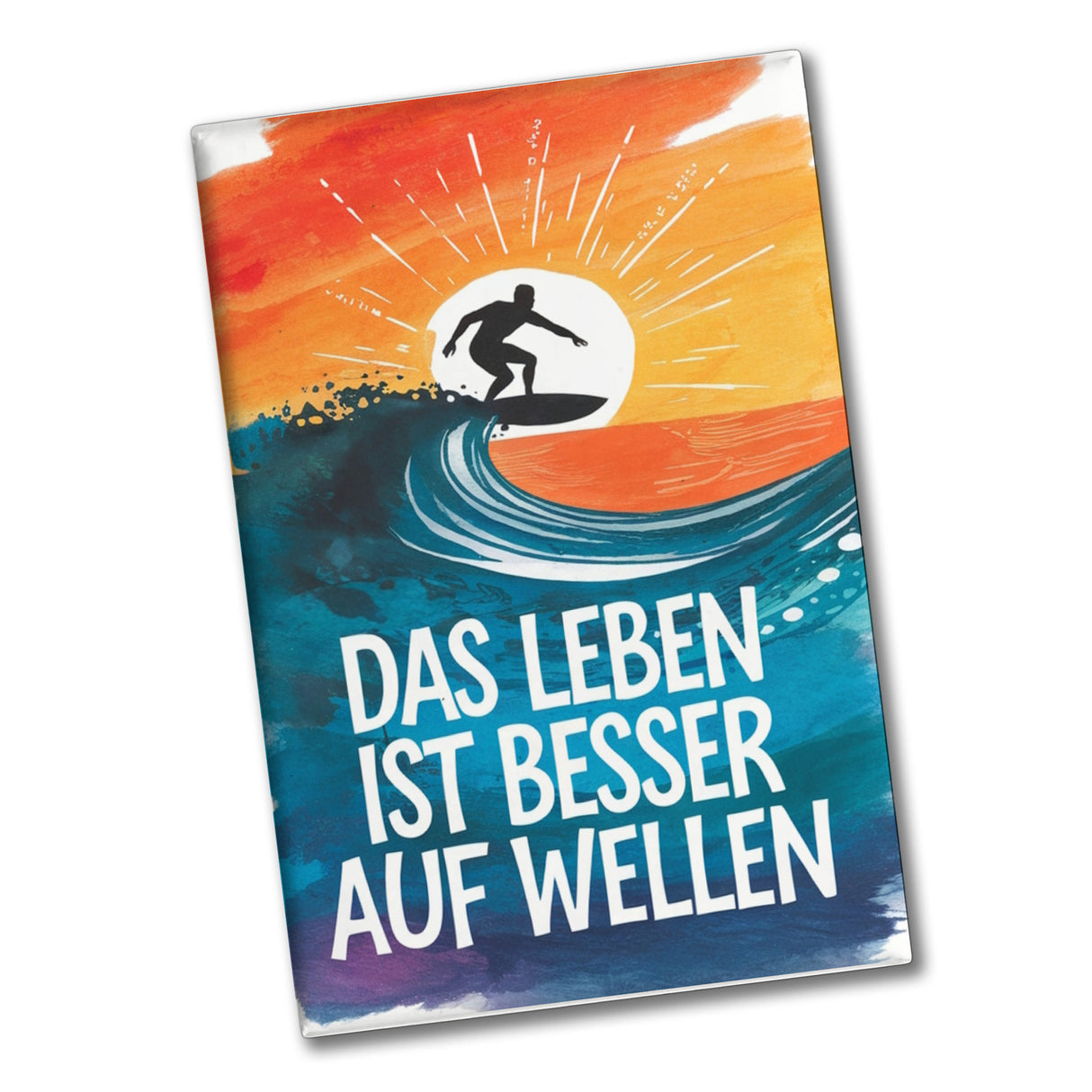 Surfer auf Welle Besser auf Wellen Souvenir Souvenir Magnet