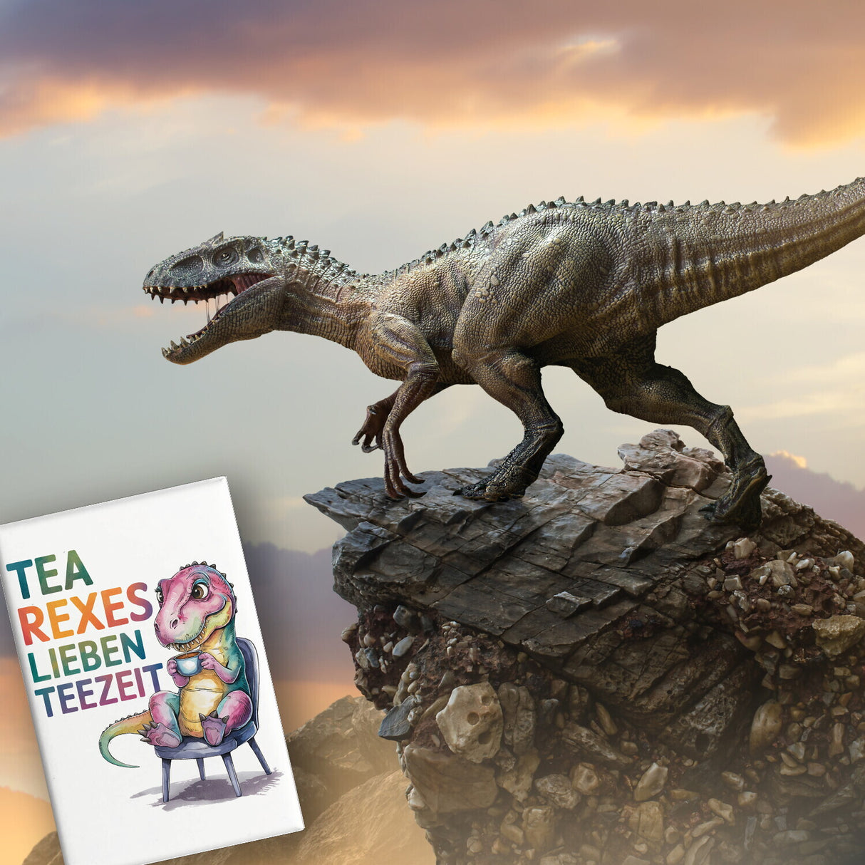 Tea rexes lieben Teezeit Souvenir Souvenir Magnet