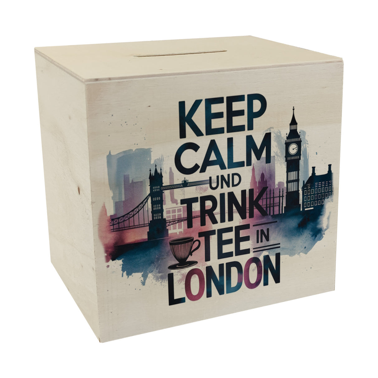 KEEP CALM UND TRINK TEE Spardose London