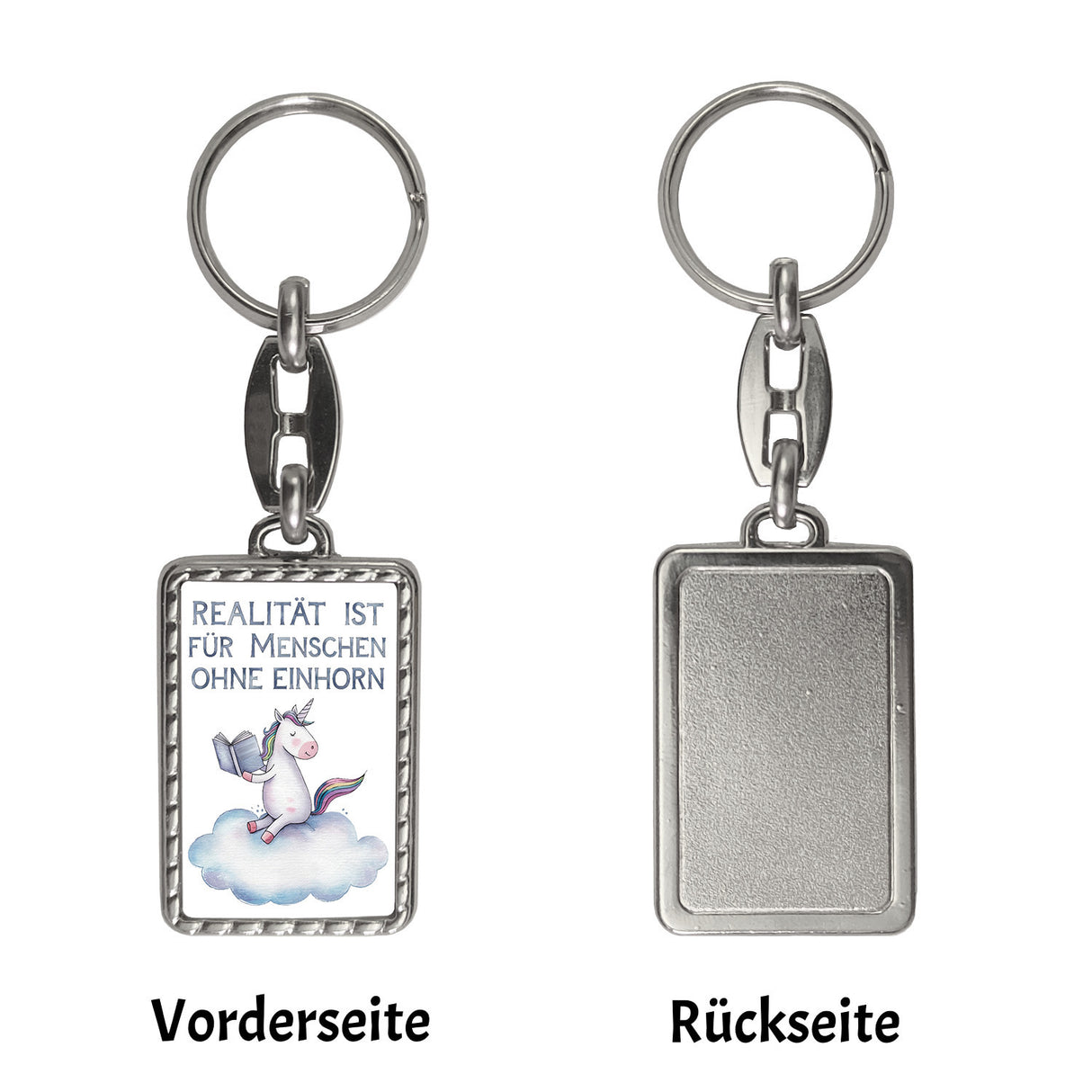 Realität ist für Menschen ohne Einhorn Schlüsselanhänger