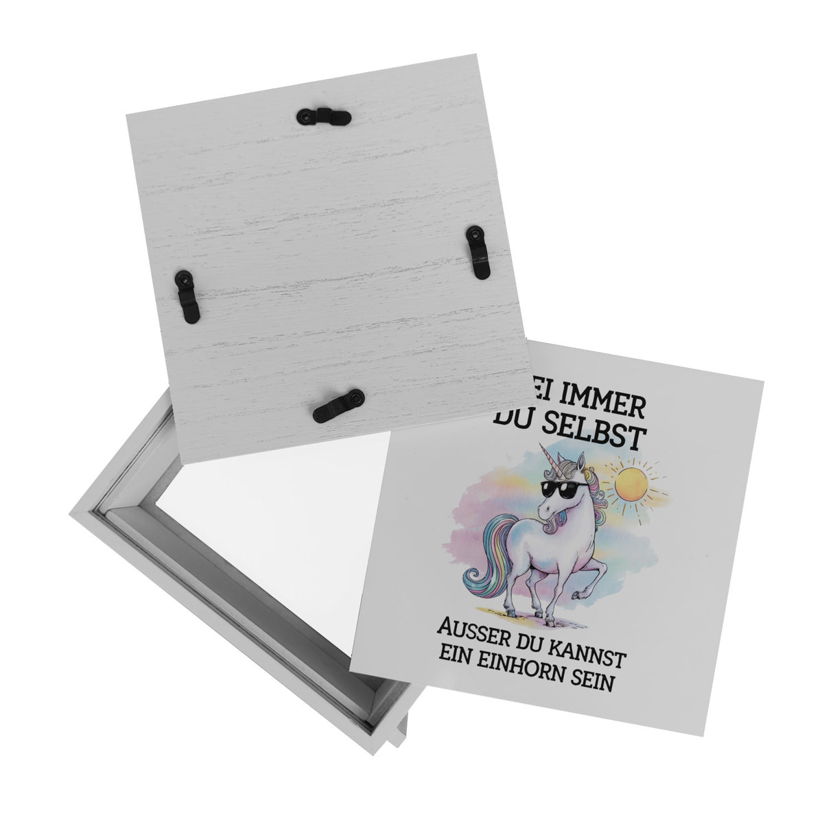 Einhorn mit Sonnenbrille Spardose Sei ein Einhorn