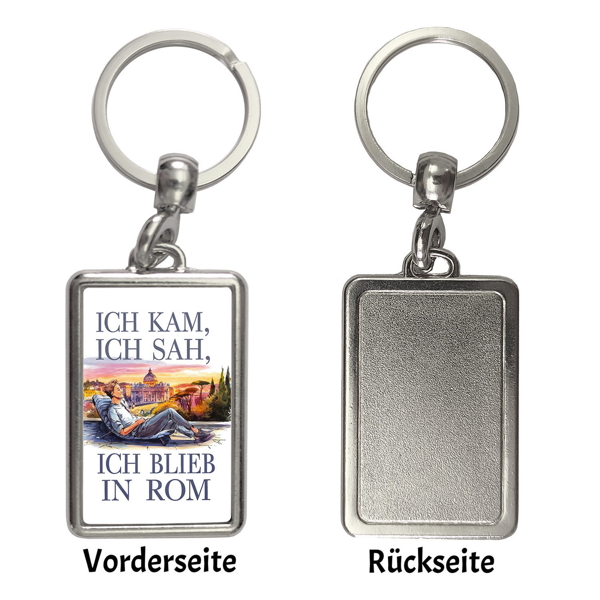 Ich kam, ich sah, ich blieb in Rom Schlüsselanhänger