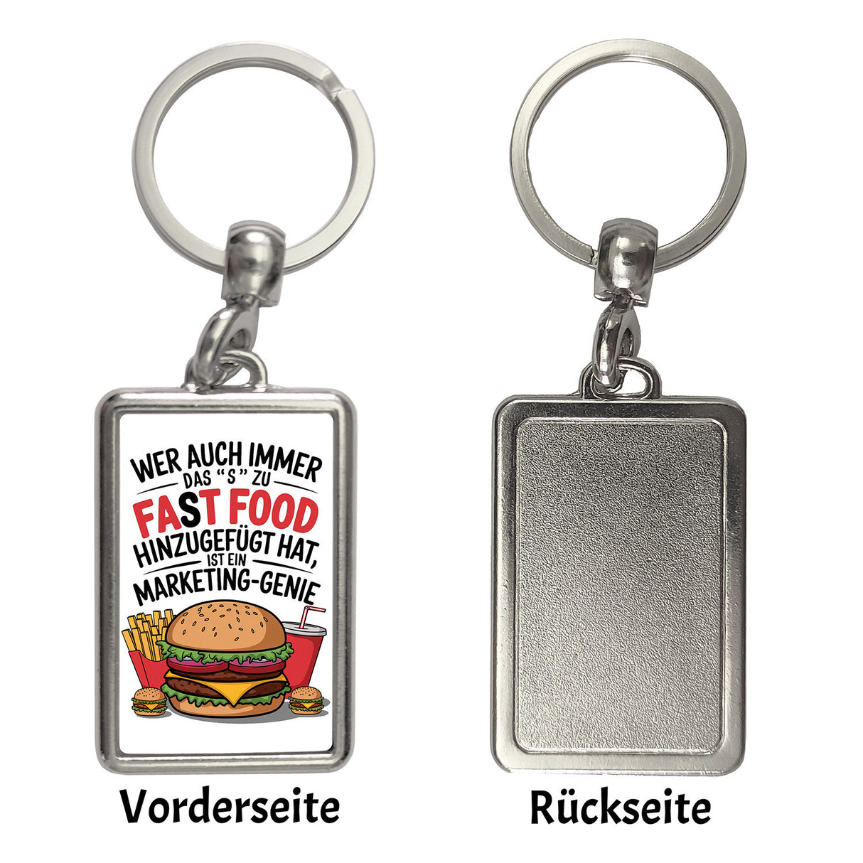Fast Food - FAT FOOD Schlüsselanhänger für Burger Fans
