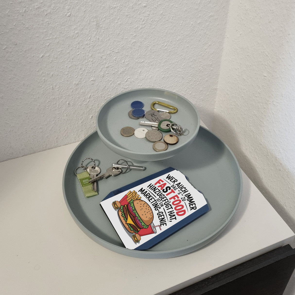 Fast Food - FAT FOOD Parkscheibe für Burger Fans