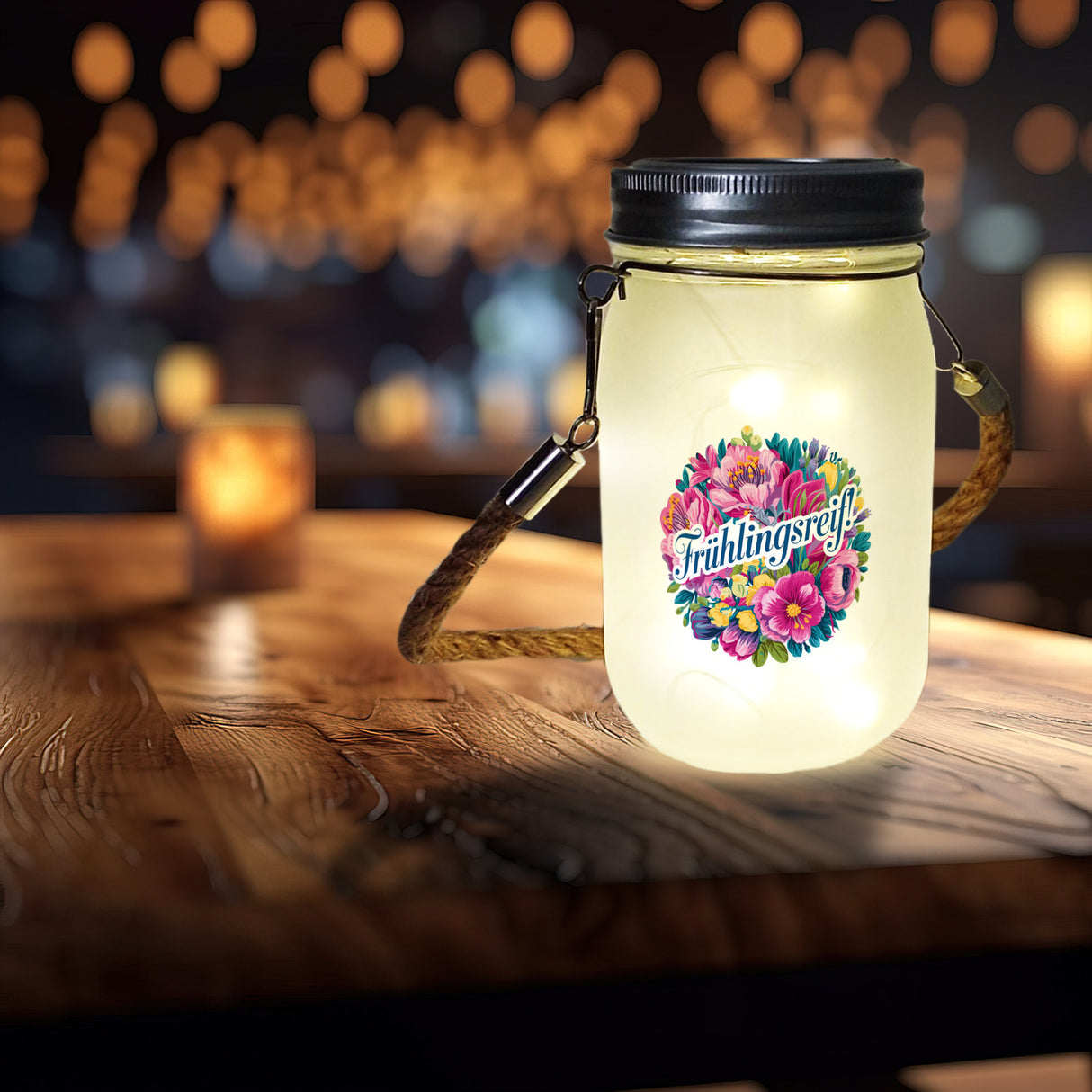 Frühlingsreif Blumendesign Solarlicht