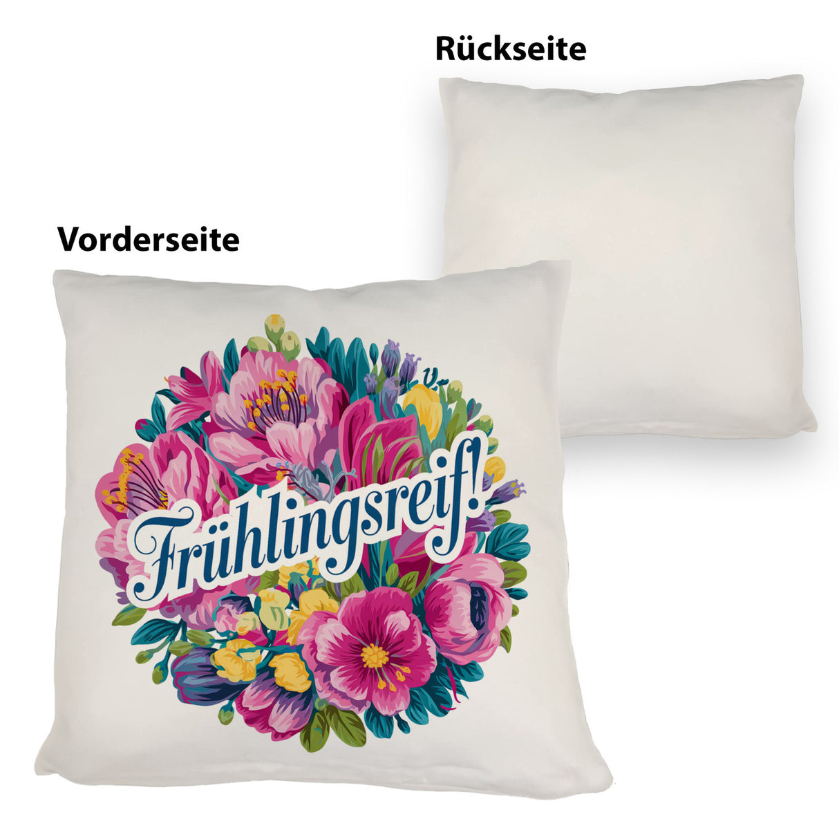 Frühlingsreif Blumendesign Kissen