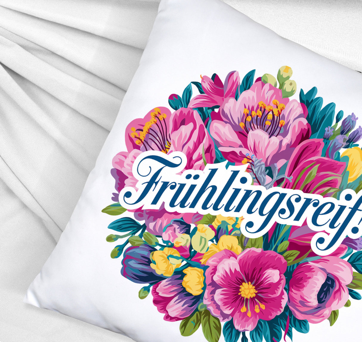 Frühlingsreif Blumendesign Kissen