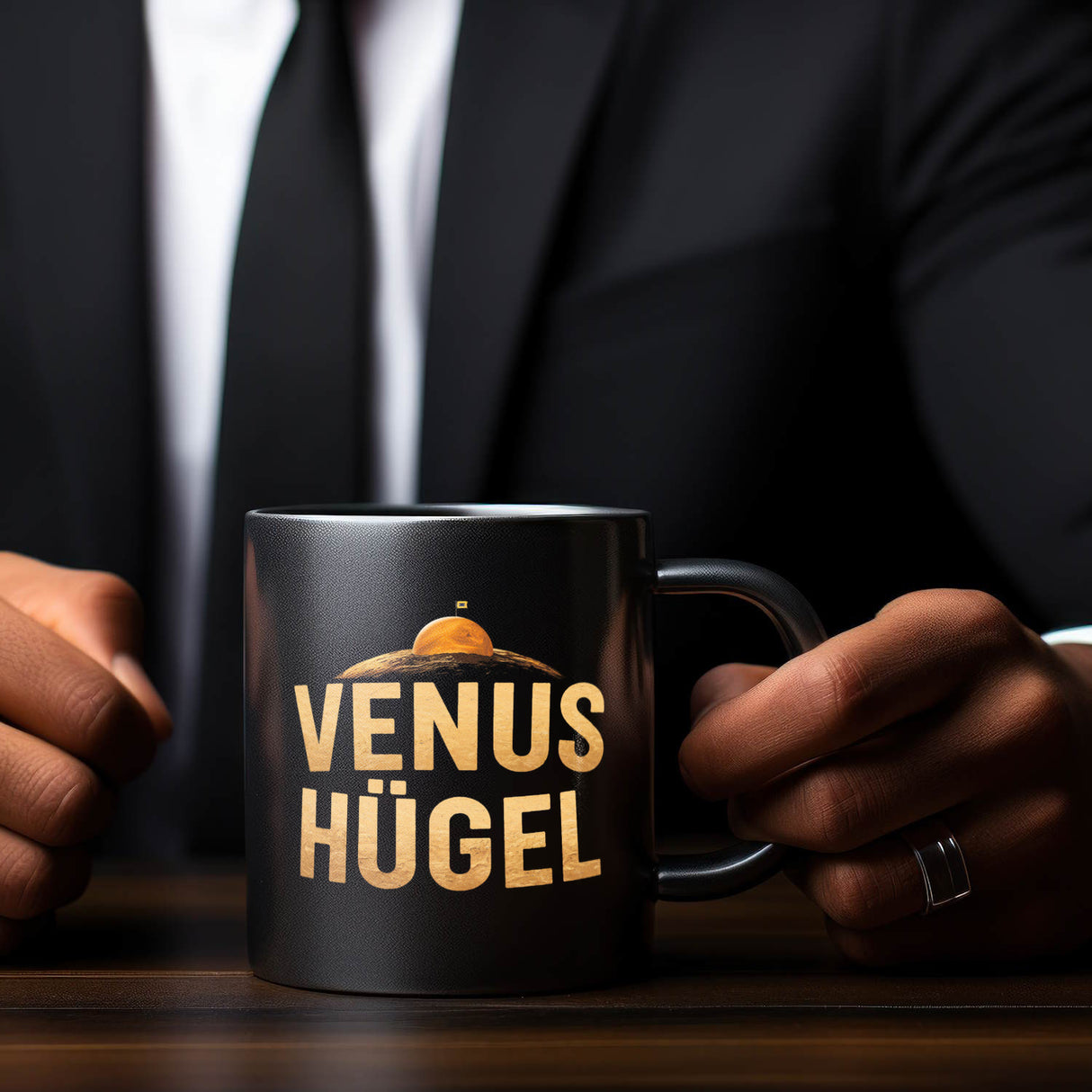 Venus Hügel Wortwitz Tasse