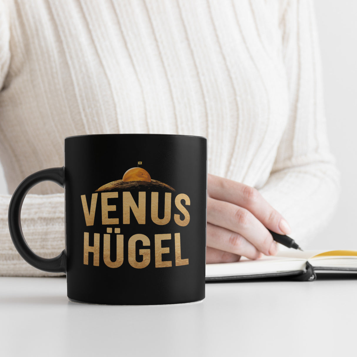 Venus Hügel Wortwitz Tasse