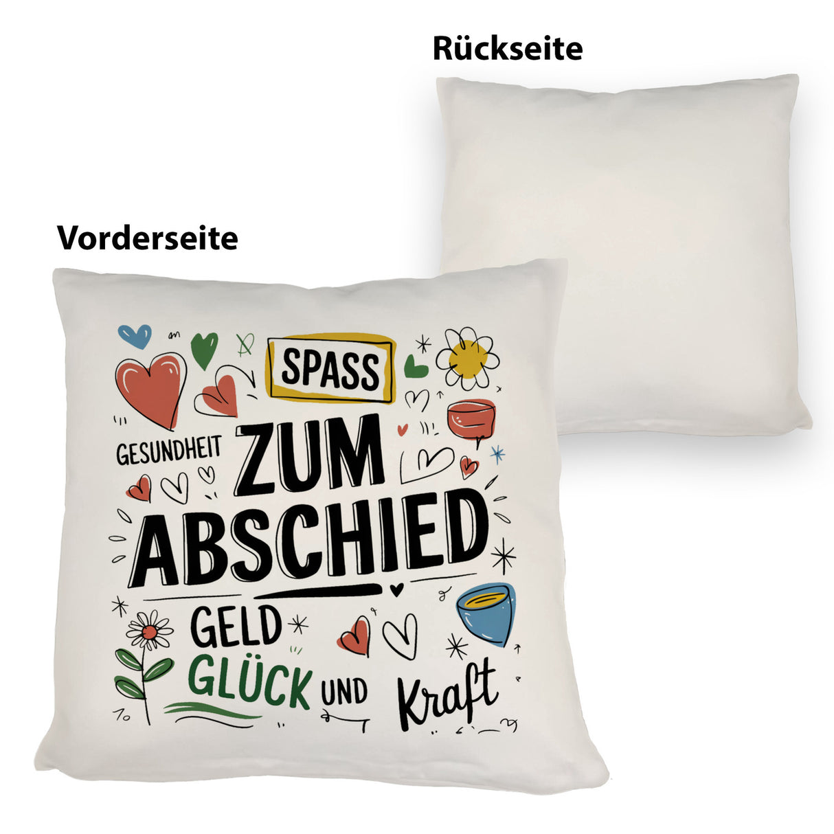 Wünsche Zum Abschied Kissen für Kollegen und Freunde