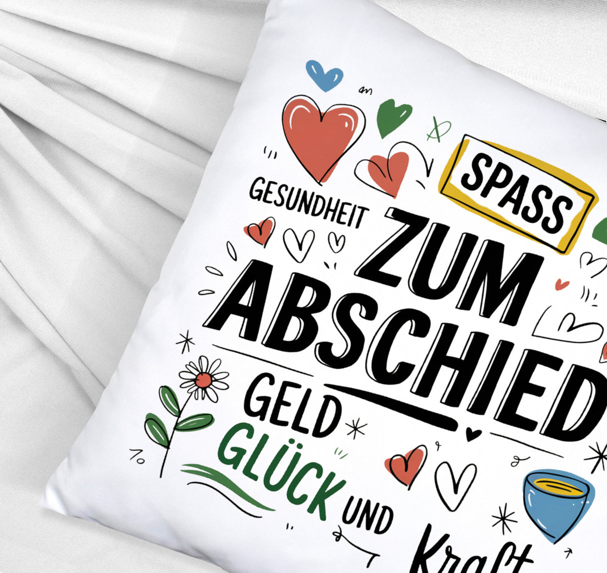 Wünsche Zum Abschied Kissen für Kollegen und Freunde