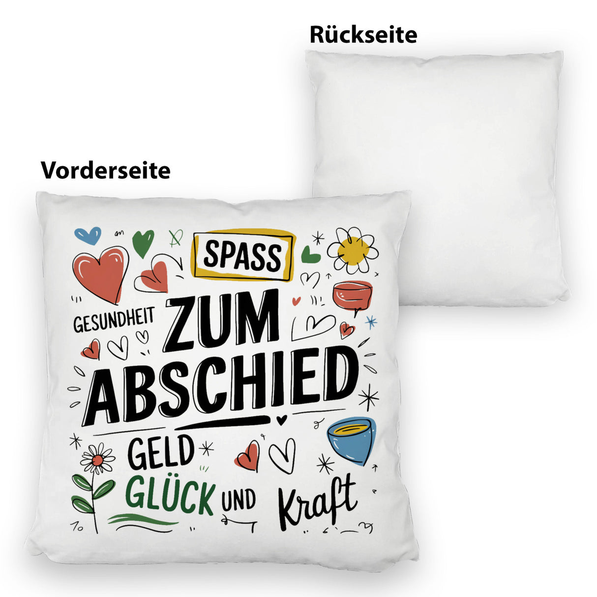 Wünsche Zum Abschied Kissen für Kollegen und Freunde