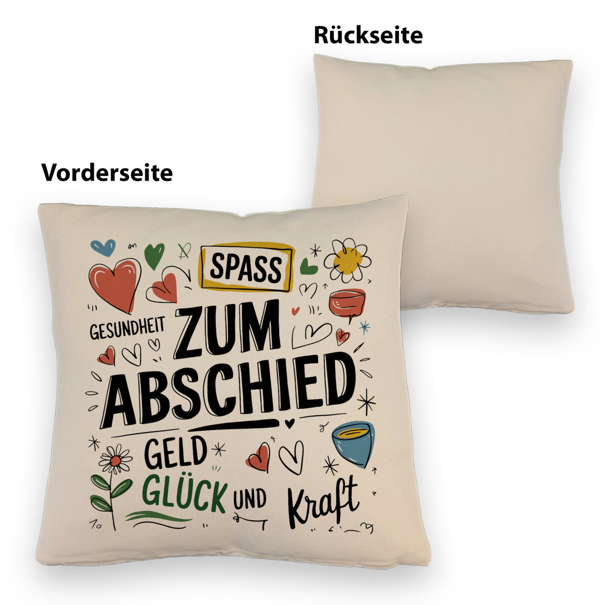 Wünsche Zum Abschied Kissen für Kollegen und Freunde