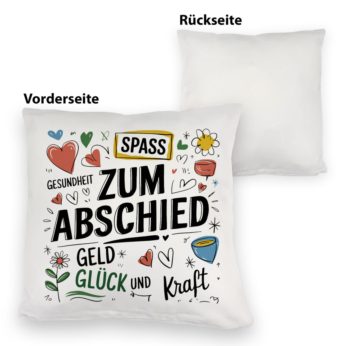 Wünsche Zum Abschied Kissen für Kollegen und Freunde