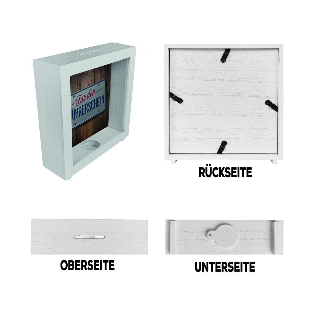 Für den Führerschein Spardose als Nummernschild