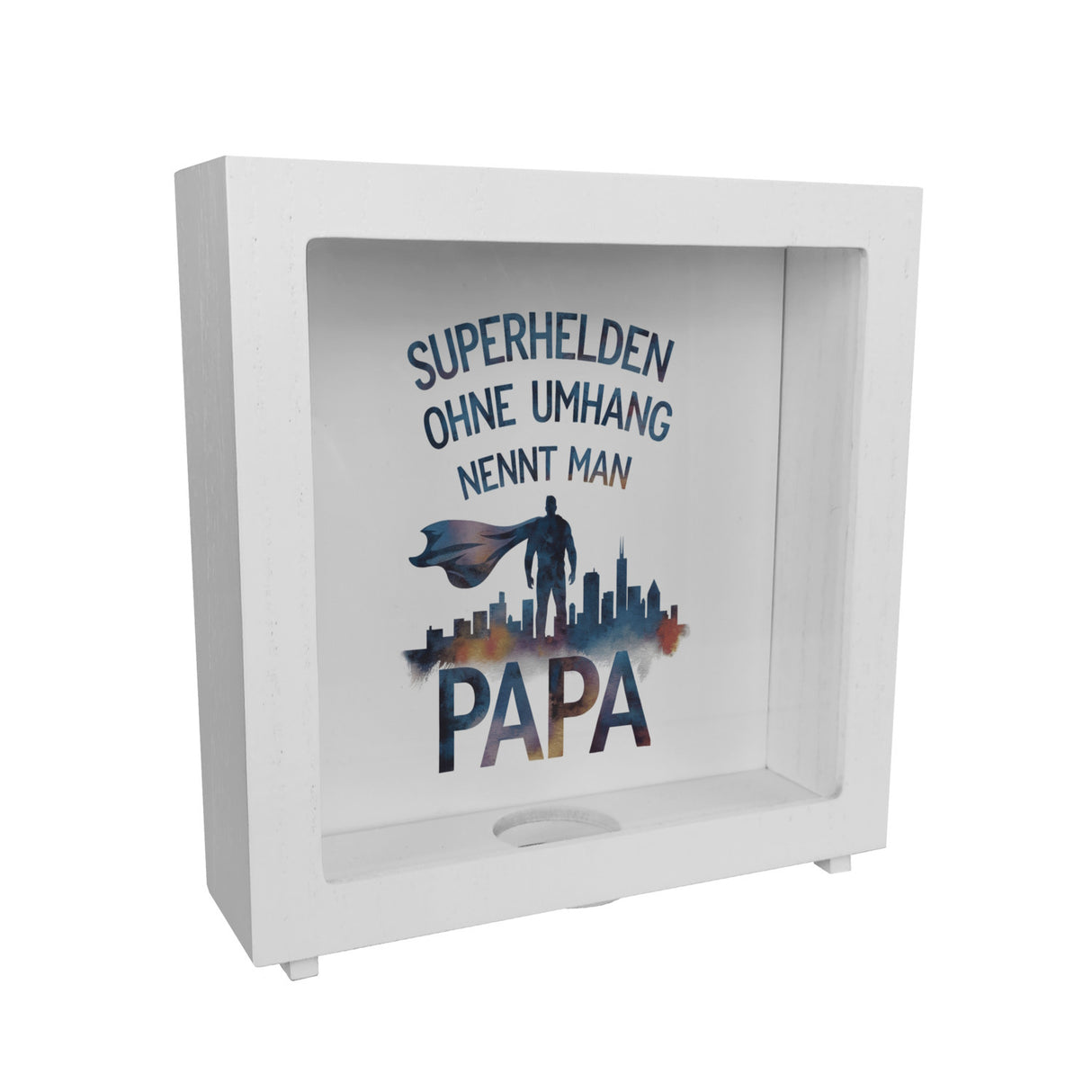 Superhelden Papa Umhang Spardose