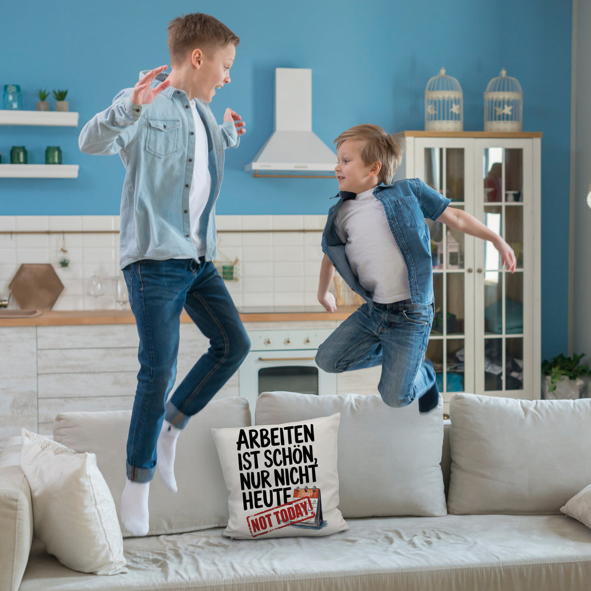 Nicht heute Arbeiten Kissen Arbeiten ist schön