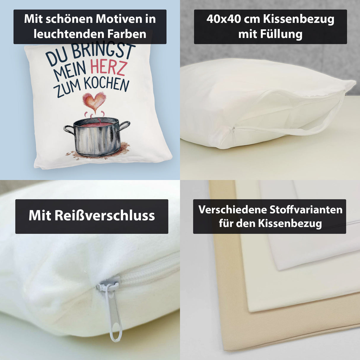 Du bringst mein Herz zum Kochen Kissen