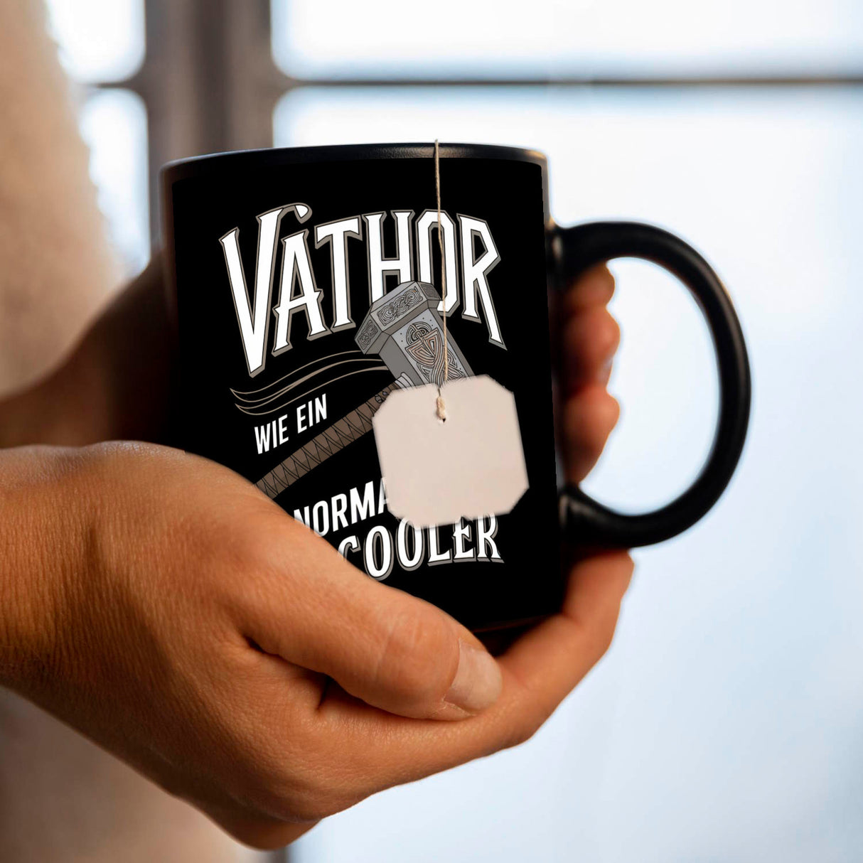 Nordischer Hammer VATHOR Tasse für coole Väter