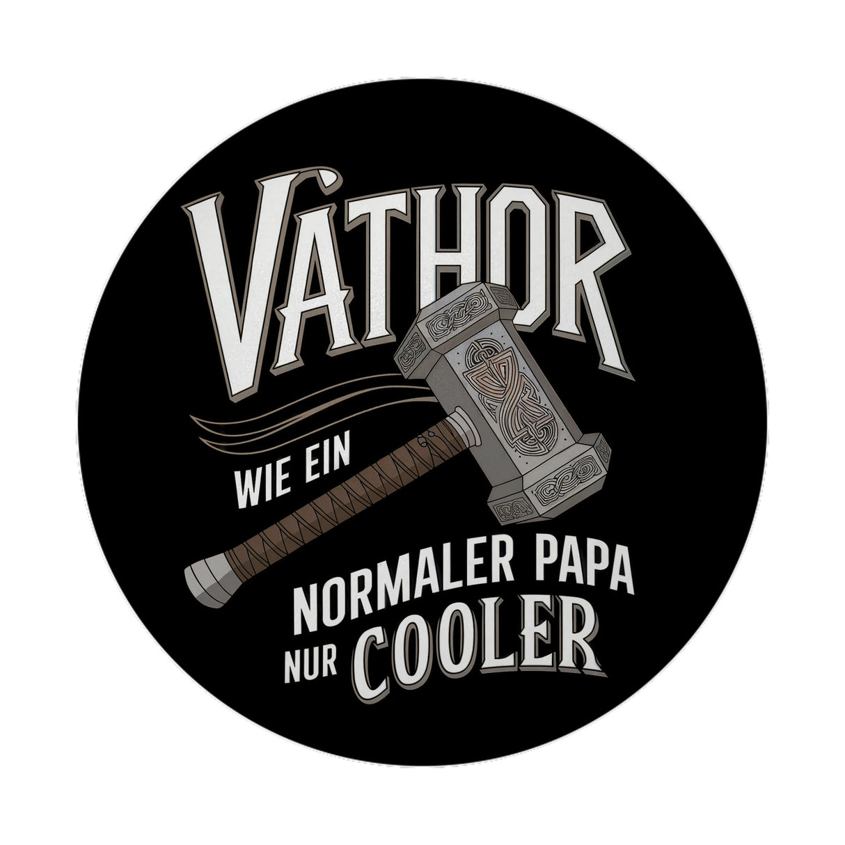 Nordischer Hammer VATHOR Magnet für coole Väter