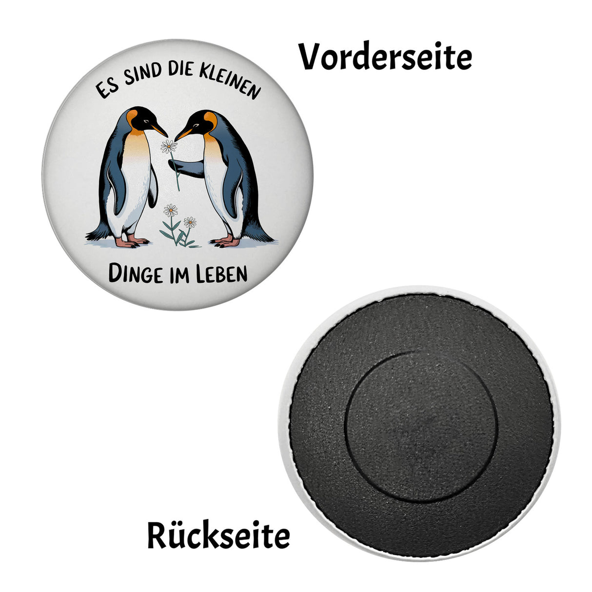 Pinguine Blumen - Es sind die Kleinen Dinge Magnet
