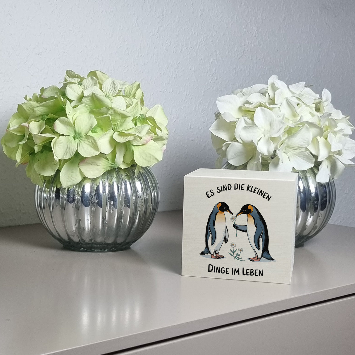 Pinguine Blumen - Es sind die Kleinen Dinge Spardose