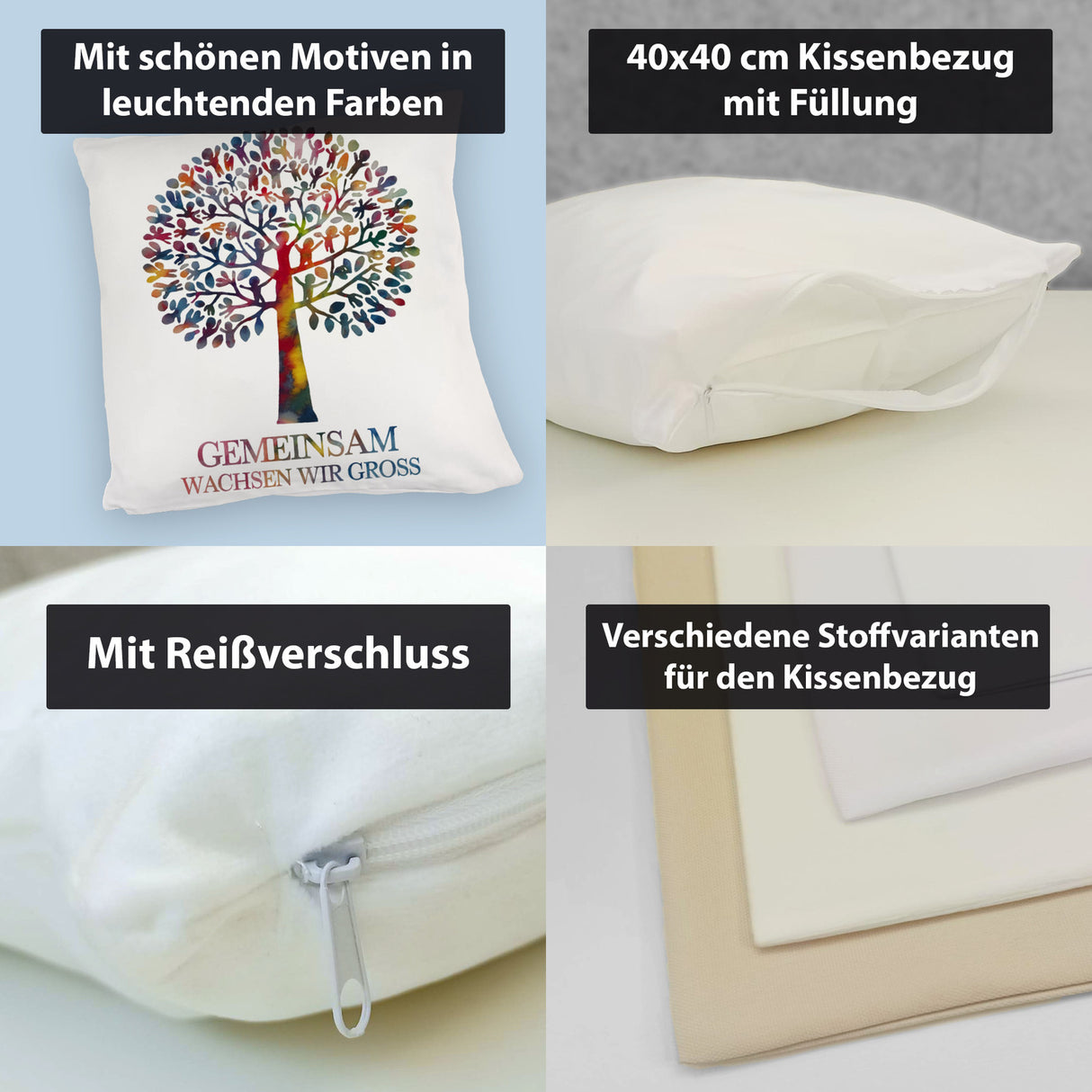 Gemeinsam wachsen Kissen