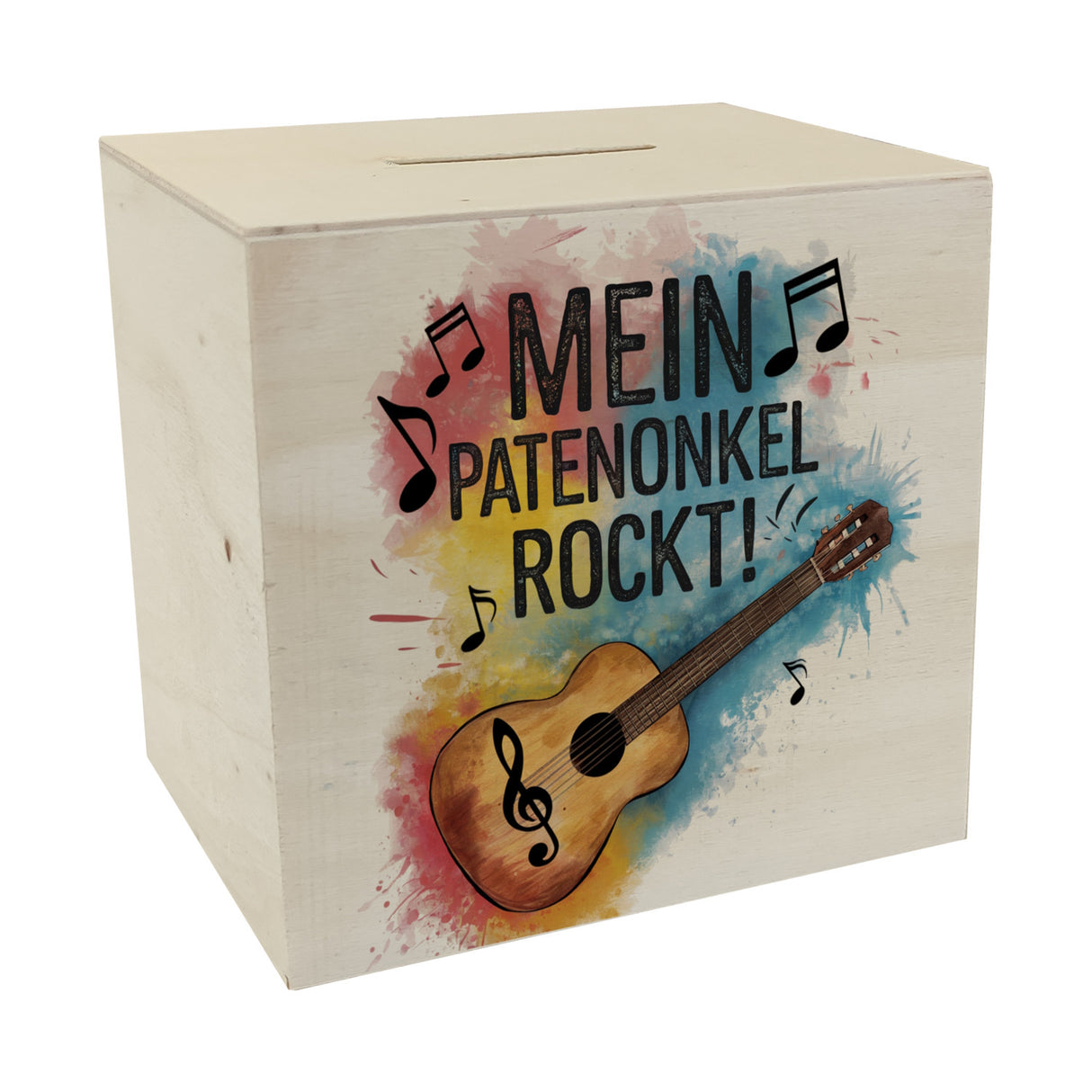 Mein Patenonkel rockt Spardose Gitarre