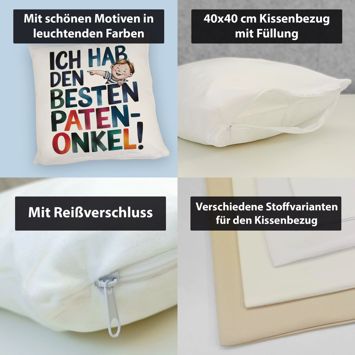 Bester Patenonkel Kissen