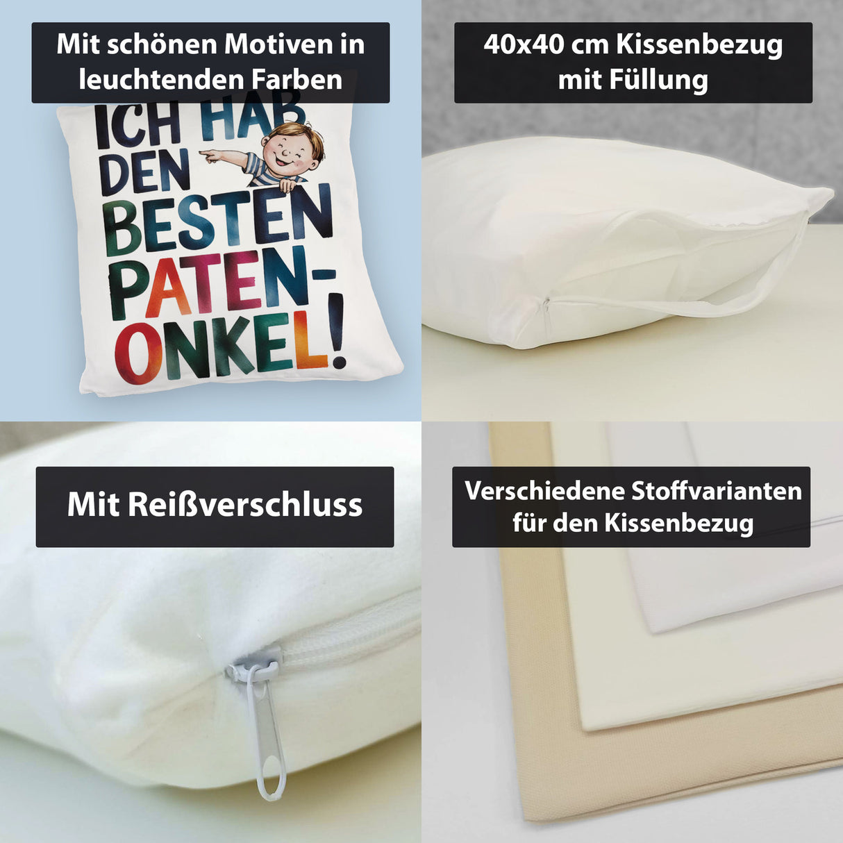 Bester Patenonkel Kissen