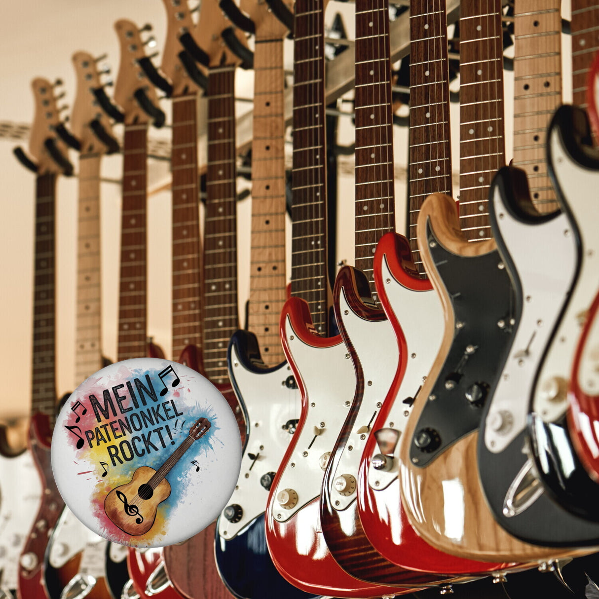 Mein Patenonkel rockt Magnet Gitarre
