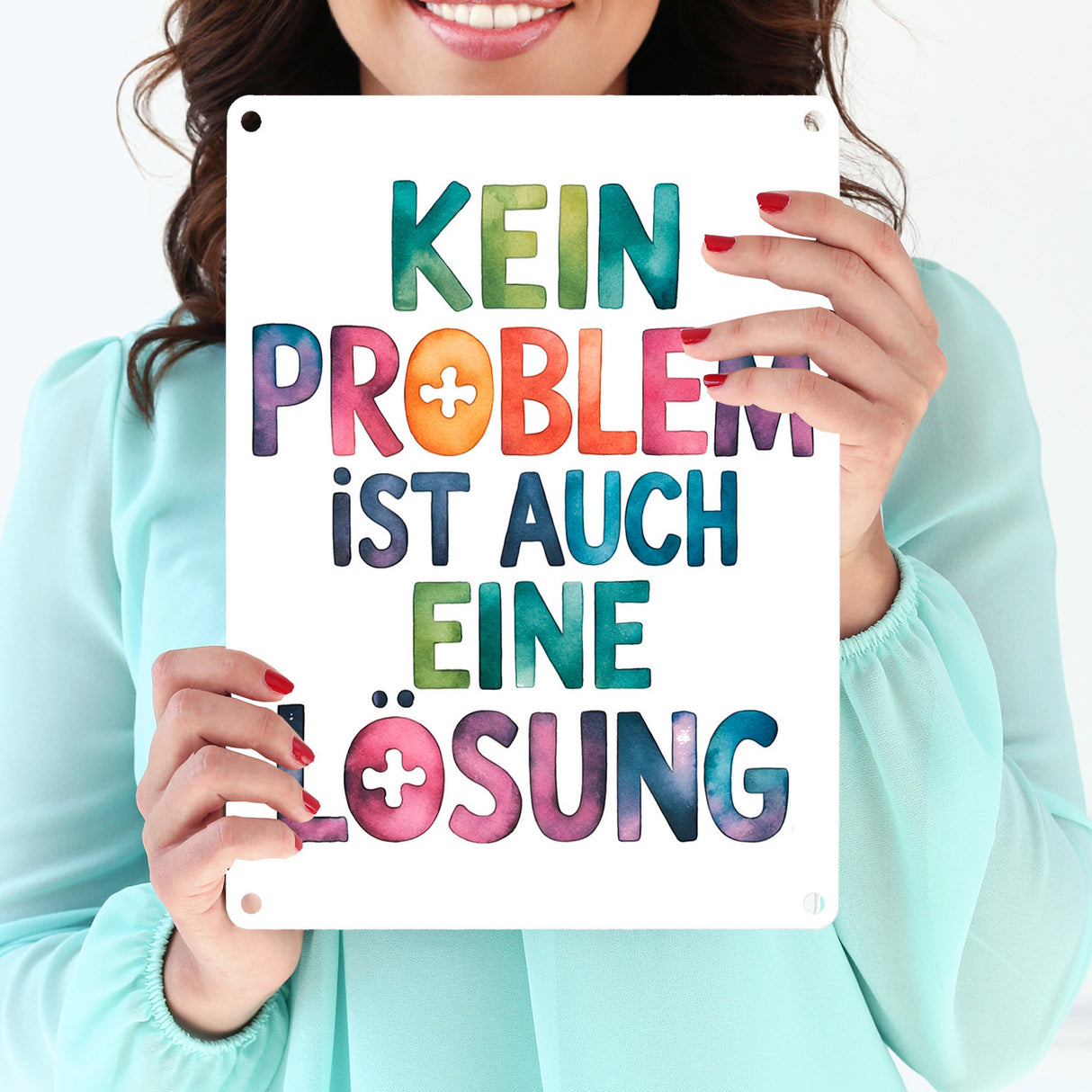 Kein Problem ist auch eine Lösung Metallschild in 15x20 cm