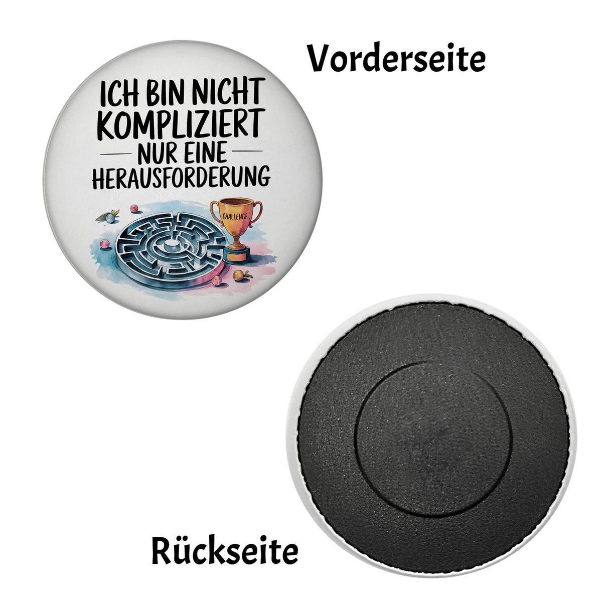 Herausforderung, nicht kompliziert Magnet Pokal